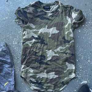 PACSUN LONG TEE CAMO